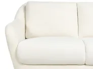 Sofa Set 3-Sitzer EIBY Chenillegewebe Weiß_1004352