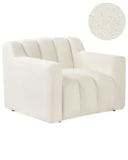 Sessel AGERUP Bouclé Cremeweiß_959527