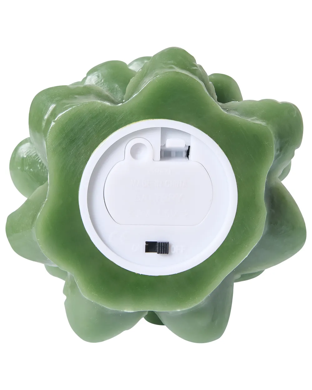 Set of 3 LED Candles VELOURA 16 cm Christmas Tree Green_1015942