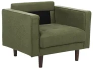 Sofa Set 3-Sitzer NURMO Stoff Dunkelgrün_896057