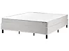 Boxspringbett ohne Kopfteil Stoff COUNTESS 180 x 200 cm Hellgrau