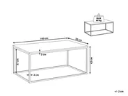 Couchtisch MEDORA Glas Schwarz_817788
