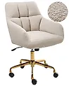 Schreibtischstuhl PALMDALE Bouclé Hellbeige