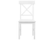 Esszimmer Set BARLEE Pappelholz Weiß 4-Sitzer_975600