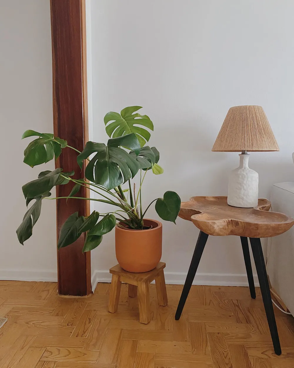 Side Table ELSA Teak Wood Brown_921023