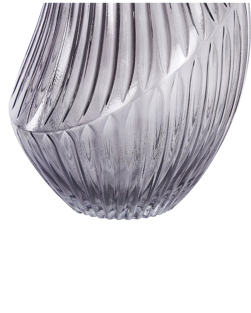 Flower Vase MYRSINA 36 cm Glass Grey_838172