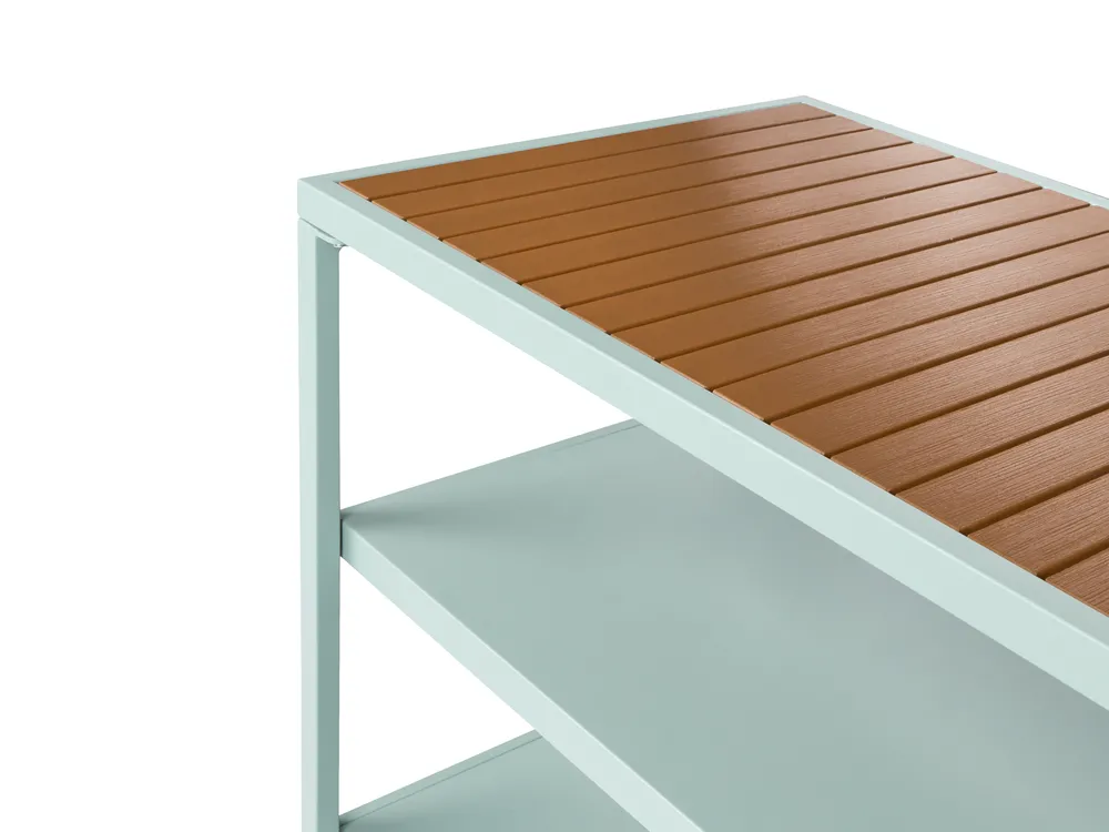 Outdoor-Küche mit Spüle AVETRANA Hellgrün Metall_1079384