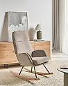 Schaukelsessel KVELIA Stoff Taupe