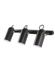 Strahler 3-flammig TYRIA verstellbar Metall Schwarz_772366