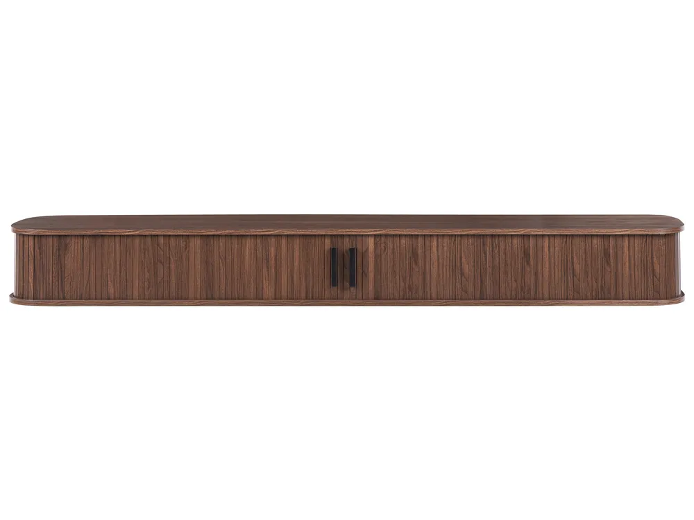 Wall Mounted TV Stand BRADLEY Dark Brown_1059724