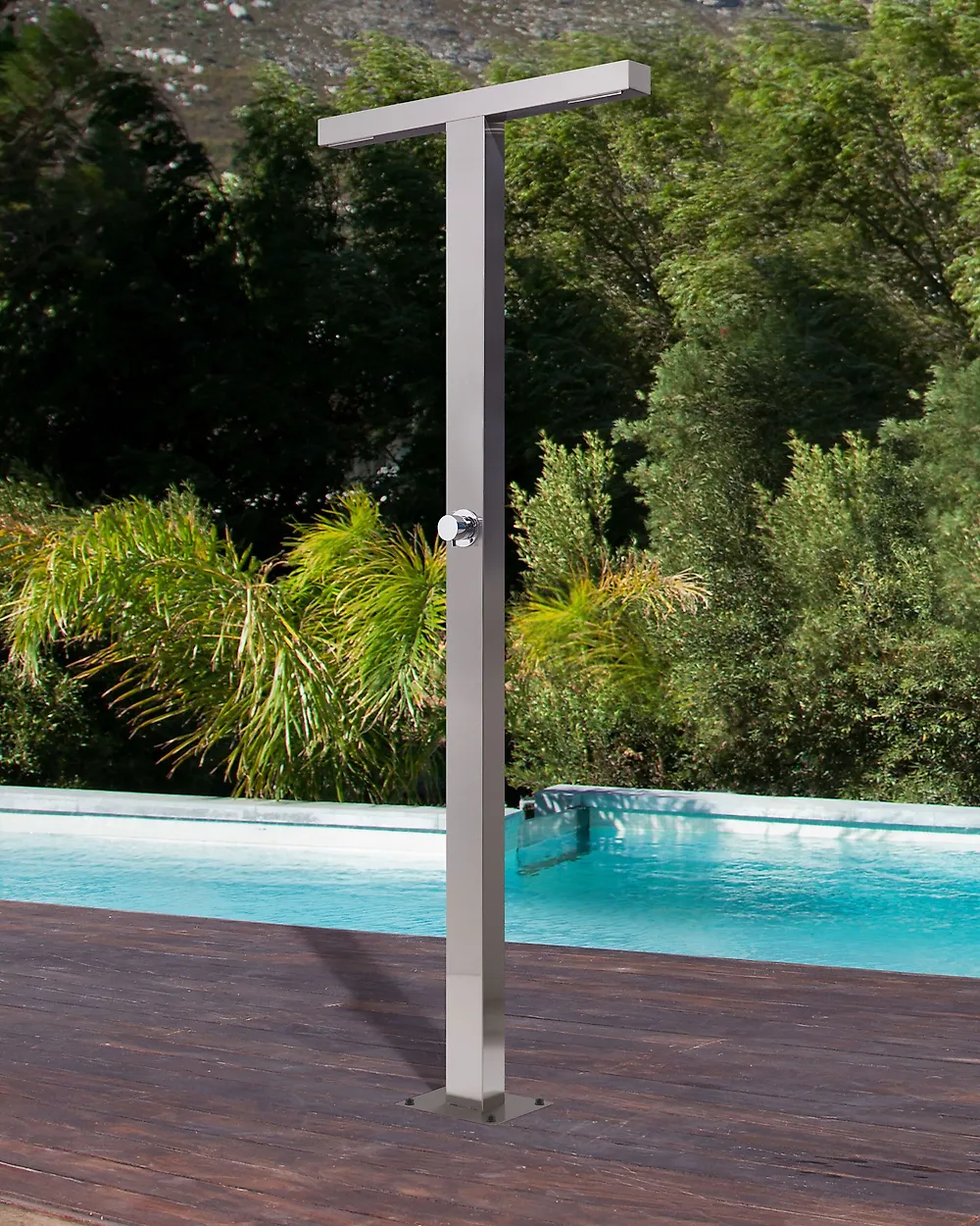 Freestanding Outdoor Shower URZULAI Silver_1173609