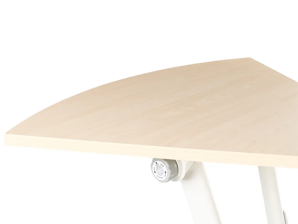 Klappbares Eck-Schreibtischmodul BENDI 90 cm 64 cm Hellbraun_1030765