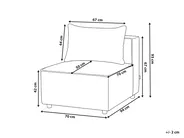 Sesselmodul AXEBO Bouclé Braun_1075707
