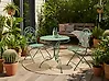 Bistro Set ALBINIA Metall Grün