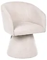 Esszimmerstuhl drehbar RYGGA Stoff Hellbeige
