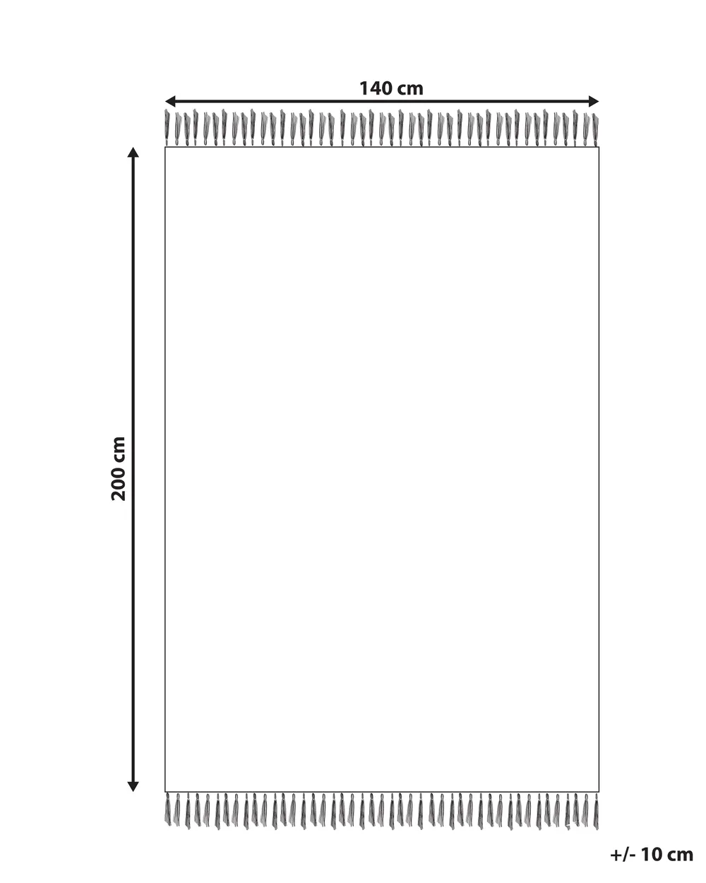 Kinderteppich KHONOMA Hellbeige 140 x 200 cm Baumwolle_1107945
