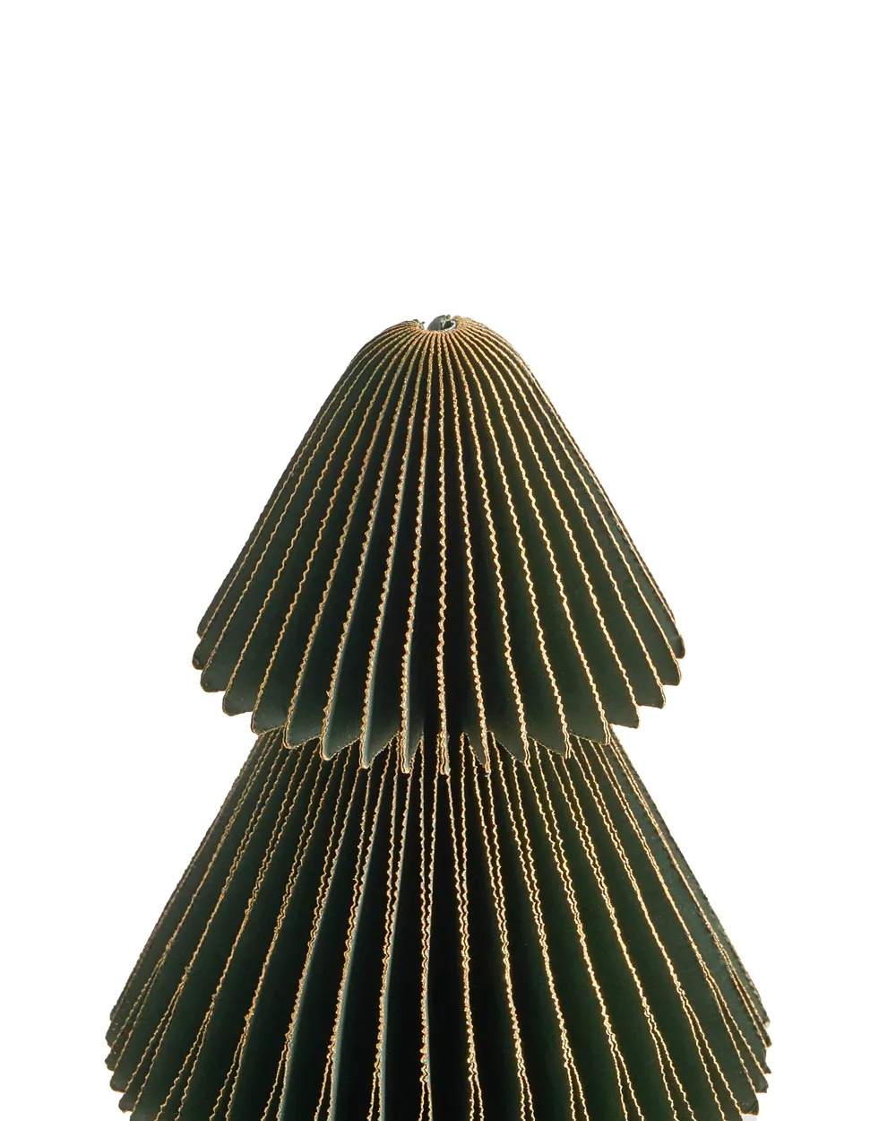Weihnachtsdekoration 5er Set VORMA 25 cm Weihnachtsbaum Beige / Grün_1030622