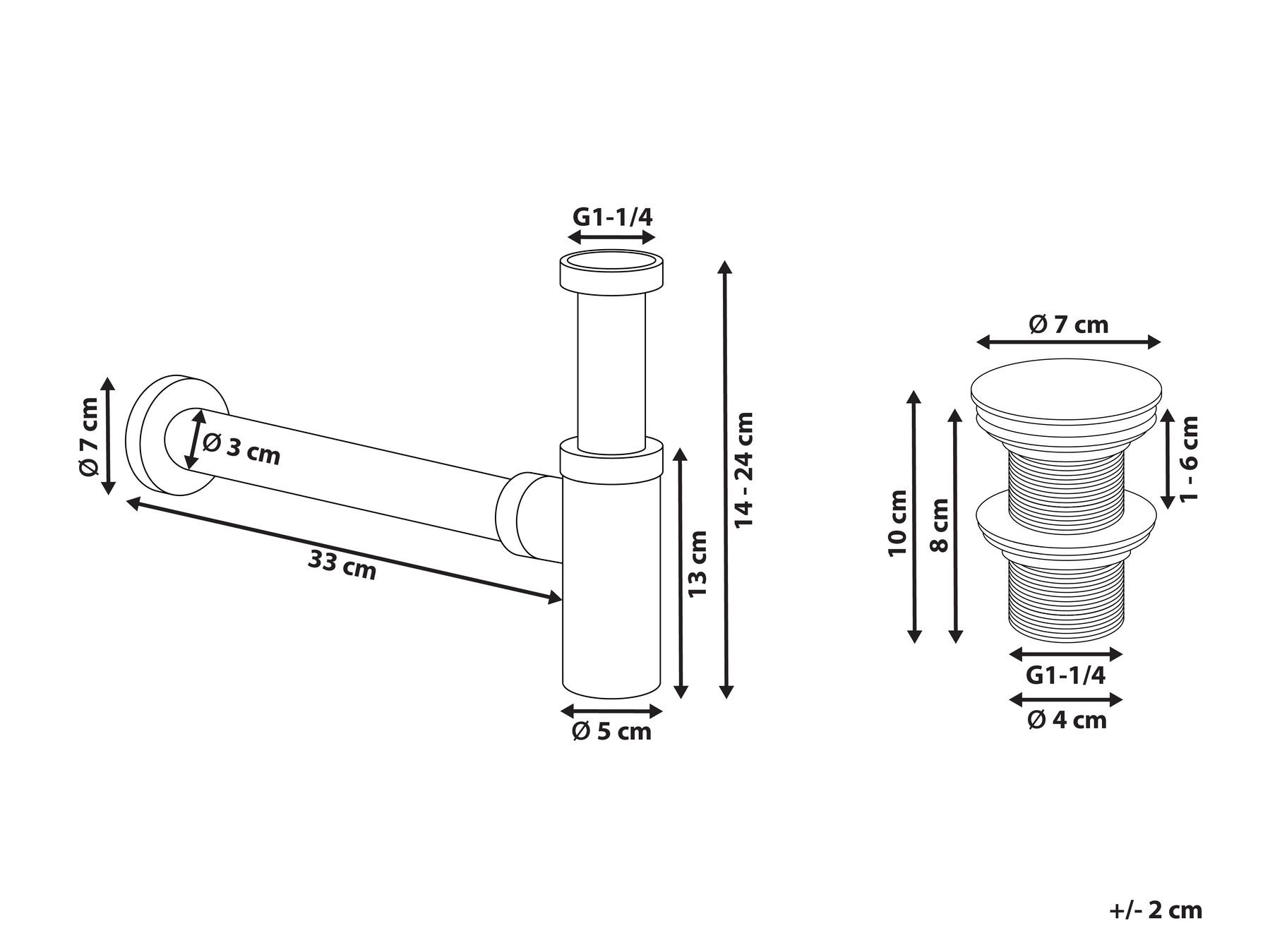 Flaschensiphon mit Click-Clack-Ventil MAFREDI Messing Schwarz_978144