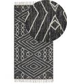 Rug KHENIFRA Black 80 x 150 cm Cotton