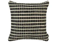 Set of 2 Decorative Cushions YONCALI 45 x 45 cm Cotton Black Checked_802130