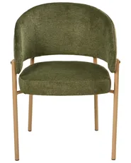 Set van 2 eetkamerstoelen ZANE Stof Groen_1042486