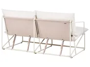 Gartensofa 2-Sitzer PONTE Metall Hellbeige_1013313