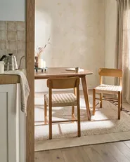 Set of 2 Dining Chairs ALLOS Wood Brown_1049032