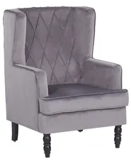 Sessel SANDSET Samtstoff Grau_776383
