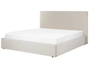 Ottoman Bed VION Fabric Light Beige 180 x 200 cm (EU Super King)_901863
