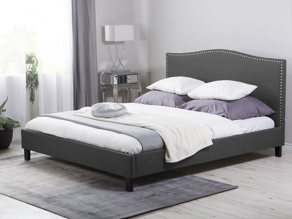 Bed Fabric MONTPELLIER 180 x 200 cm (EU Super King) Dark Grey