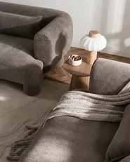 Sofa Set 6-Sitzer HOGBO Stoff Braun_1049939