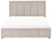 Ottoman Bed QUIBERON Fabric Beige 160 x 200 cm (EU King Size)_1023351