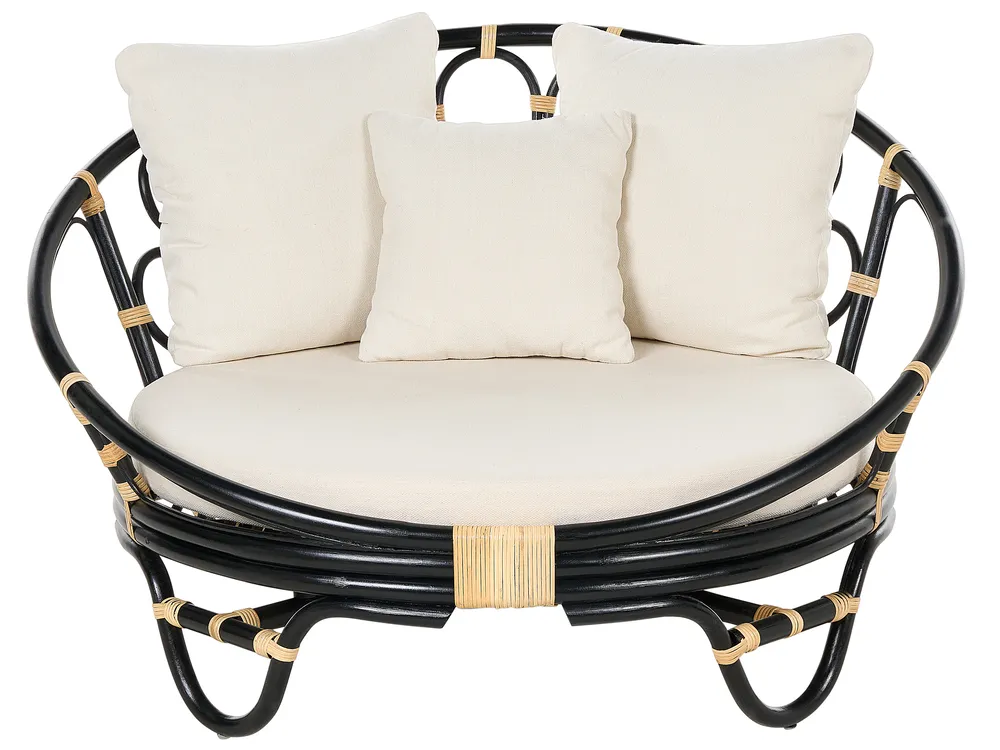 Sonneninsel 2er Set ROSSANO Rattan Schwarz_873237
