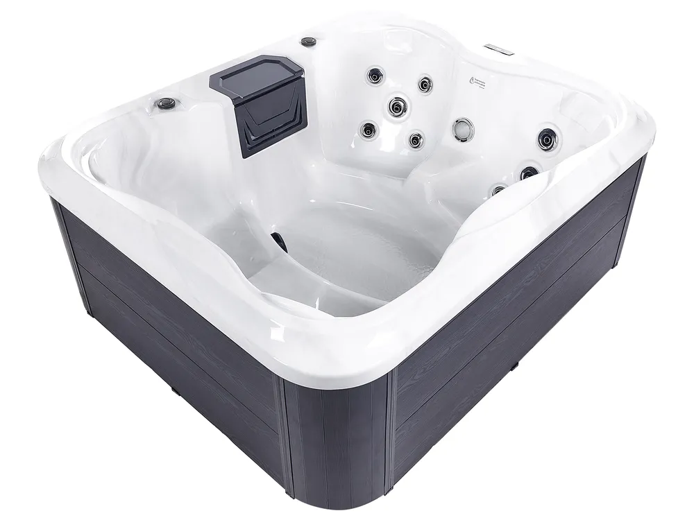 Outdoor Whirlwanne mit LED ARCELIA Weiß_898006