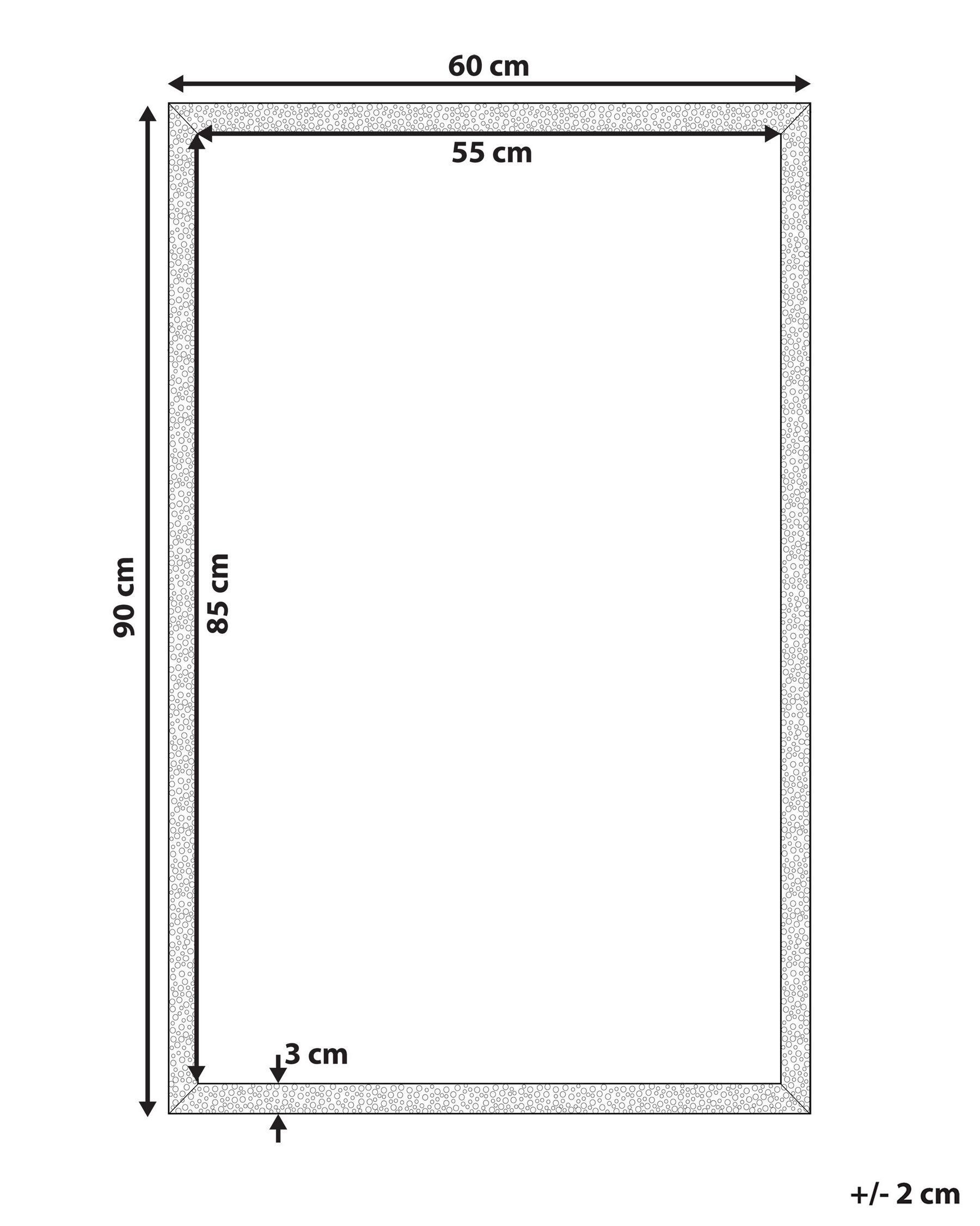 Wall Mirror MORLAIX 60 cm 90 cm Black_757795