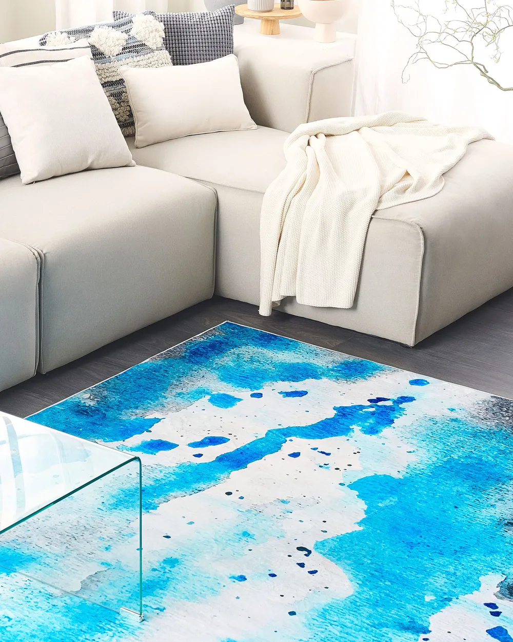 Teppich BOZAT Blau 140 x 200 cm