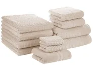 Lot de 11 serviettes ATAI Coton Beige_1067775