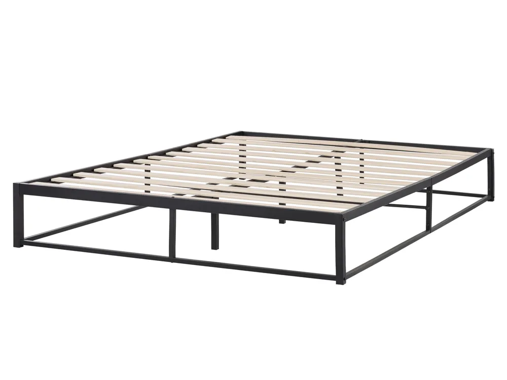 Bett mit Lattenrost Metall VIRY 160 x 200 cm Schwarz_902626