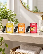 Duftkerzen 3er Set FRUITY BLOOM Sojawachs Fruchtige Note_1183123