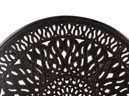 Gartentisch für 4 Personen ANCONA 90 cm 90 cm Metall Dunkelbraun_765305