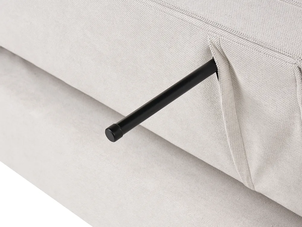 Schlafsofa 2-Sitzer UTTELA Stoff Cremeweiß_1079438