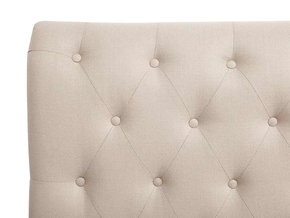 Bett mit Lattenrost Stoff REIMS 180 x 200 cm Beige_754206