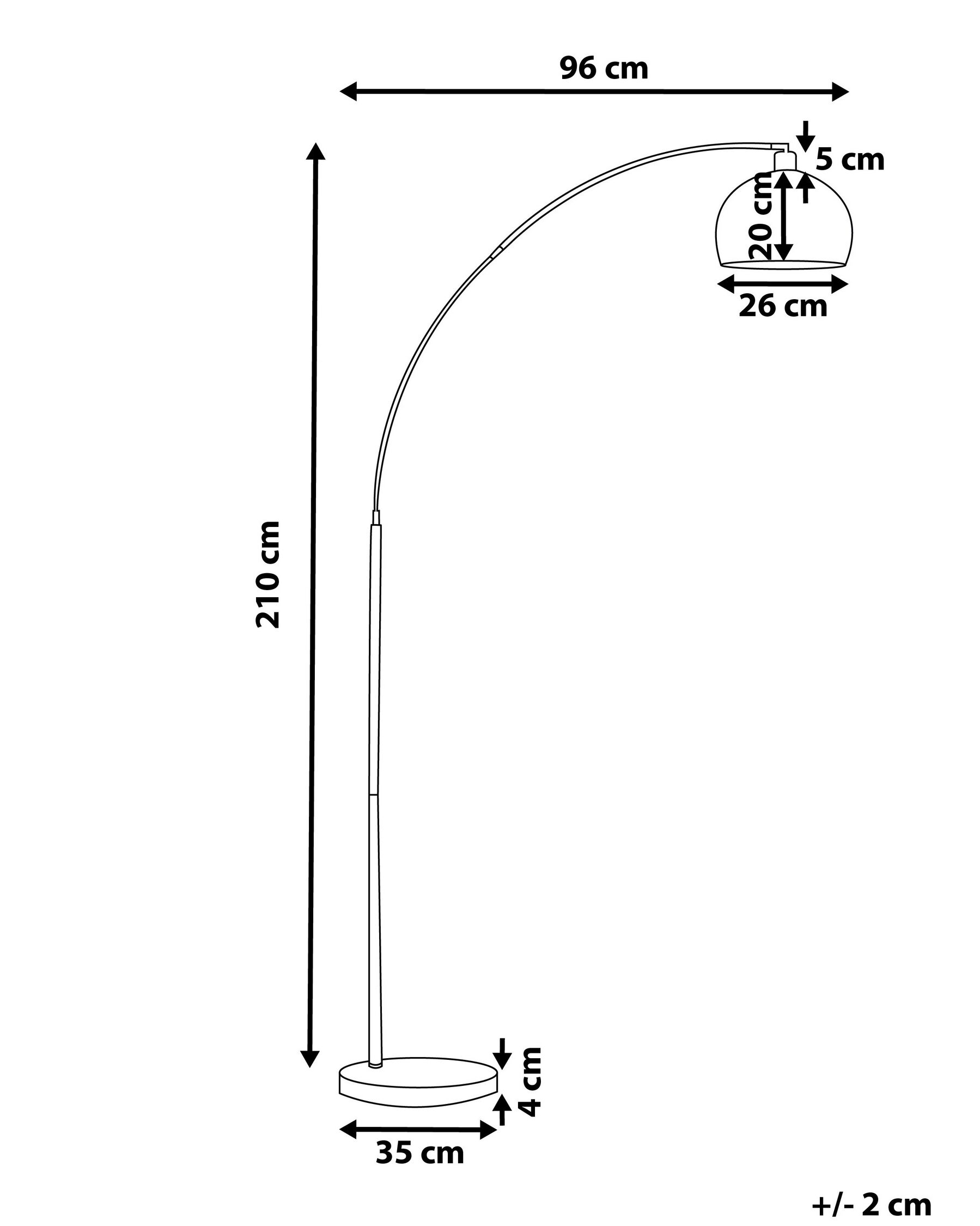Stehlampe PAROO Metall Silber_822241