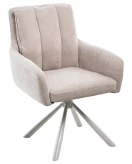 Esszimmerstuhl 2er Set SARDOAL Stoff Beige_1077966
