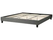 Bed without Headboard Fabric ROANNE 180 x 200 cm (EU Super King) Grey_771569