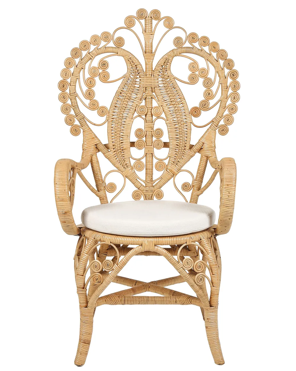 Pfauenstuhl CARRARA Rattan Naturfarben_885392