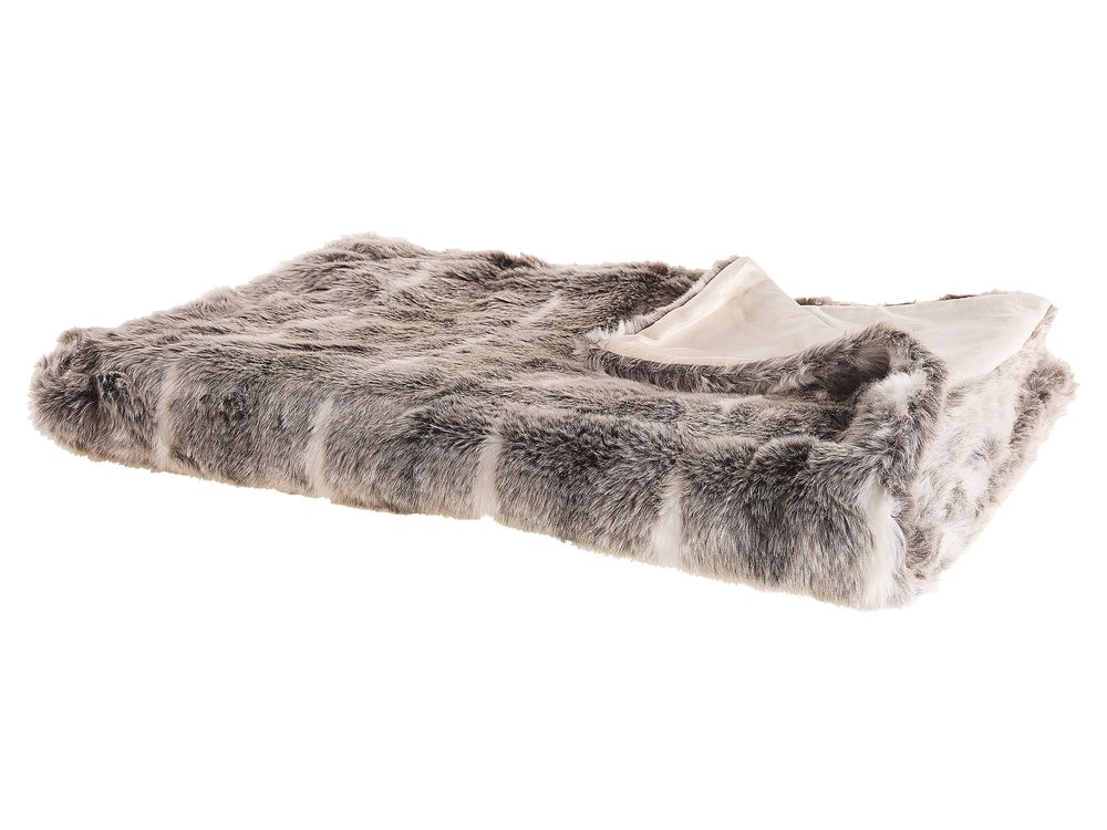 Plaid TADDART Stof 150 x 200 cm Bruin