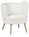 Sessel ODENZEN Bouclé Weiß
