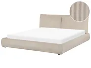 Wasserbett Cord VINAY 180 x 200 cm Taupe_881129
