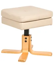 Fernsehsessel EPSE mit Fußstütze Kunstleder Beige_1003254